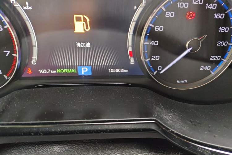 Used GAC Trumpchi GS8 2017 320T Four-Wheel Drive Luxury Smart Connectivity Version (7 Seats) Odometer Close Up