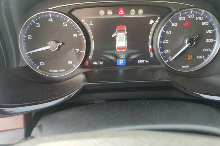 Used GAC Trumpchi GS8 2017 320T Two-Wheel Drive Luxury Smart Connectivity Version (7 Seats) Odometer Close Up