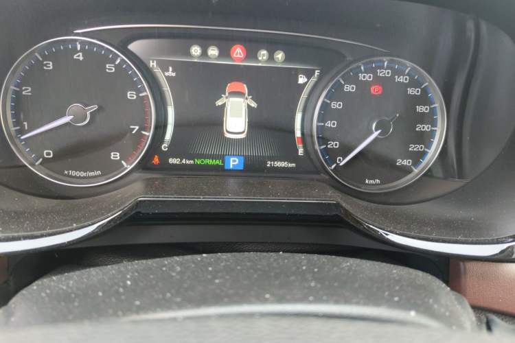 Used GAC Trumpchi GS8 2017 320T Two-Wheel Drive Luxury Smart Connectivity Version (7 Seats) Odometer Close Up