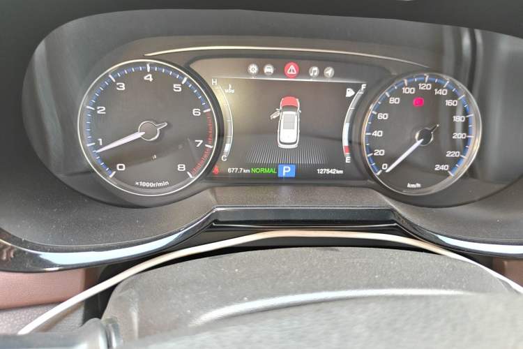 Used GAC Trumpchi GS8 2017 320T Two-Wheel Drive Luxury Smart Connectivity Version (7 Seats) Odometer Close Up