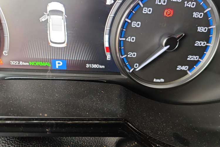 Used GAC Trumpchi GS8 2017 320T Two-Wheel Drive Luxury Edition (7 Seats) Odometer Close Up