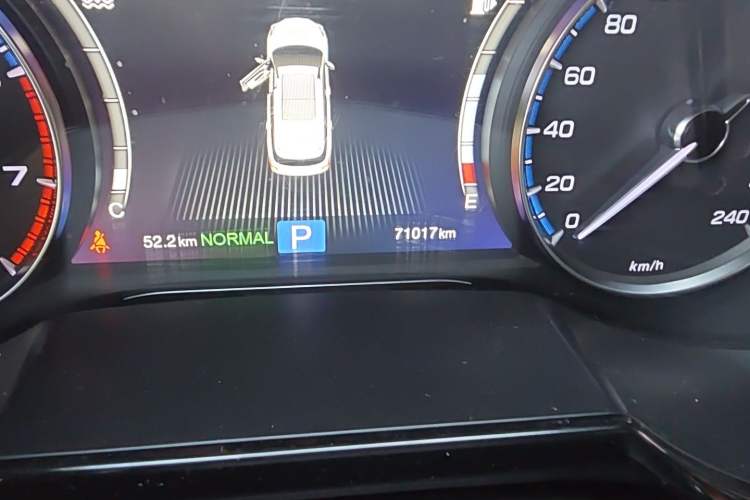 Used GAC Trumpchi GS8 2017 320T Two-Wheel Drive Luxury Smart Connectivity Version (7 Seats) Odometer Close Up