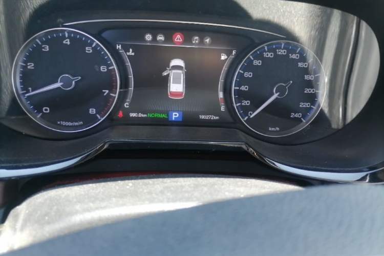 Used GAC Trumpchi GS8 2017 320T Two-Wheel Drive Luxury Smart Connectivity Version (7 Seats) Odometer Close Up