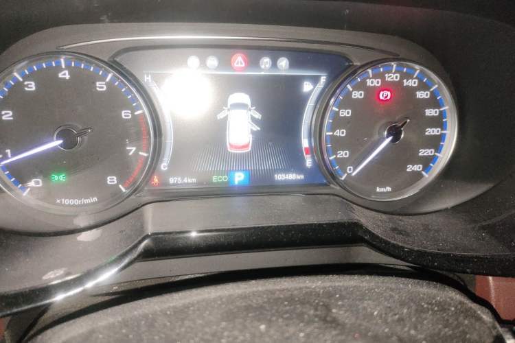 Used GAC Trumpchi GS8 2017 320T Two-Wheel Drive Luxury Smart Connectivity Version (7 Seats) Odometer Close Up