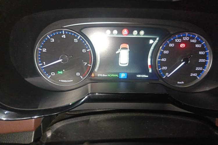 Used GAC Trumpchi GS8 2017 320T Two-Wheel Drive Luxury Smart Connectivity Version (7 Seats) Odometer Close Up