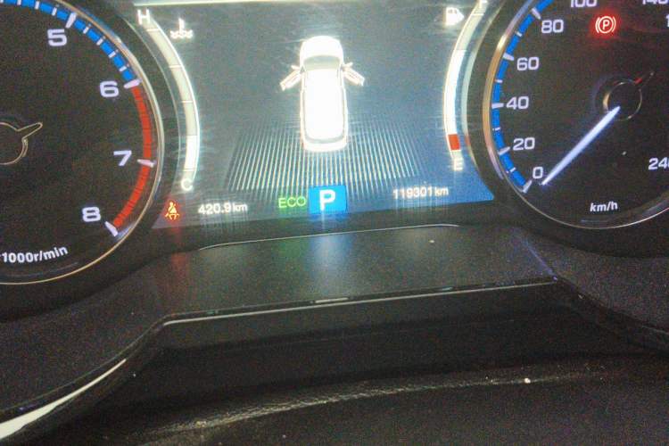 Used GAC Trumpchi GS8 2017 320T Two-Wheel Drive Luxury Smart Connectivity Version (7 Seats) Odometer Close Up