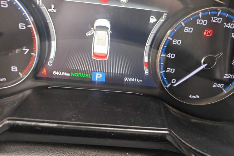 Used GAC Trumpchi GS8 2017 320T Two-Wheel Drive Luxury Smart Connectivity Version (7 Seats) Odometer Close Up