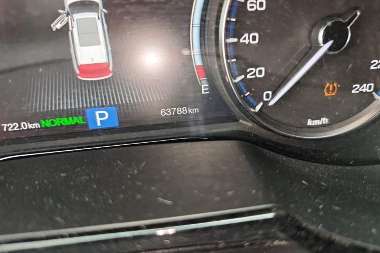 Used GAC Trumpchi GS8 2017 320T Two-Wheel Drive Luxury Smart Connectivity Version (7 Seats) Odometer Close Up