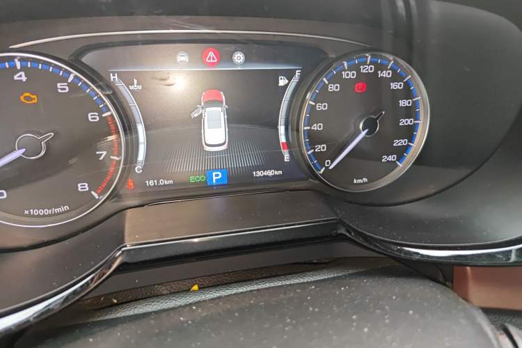 Used GAC Trumpchi GS8 2017 320T Two-Wheel Drive Luxury Smart Connectivity Version (7 Seats) Odometer Close Up