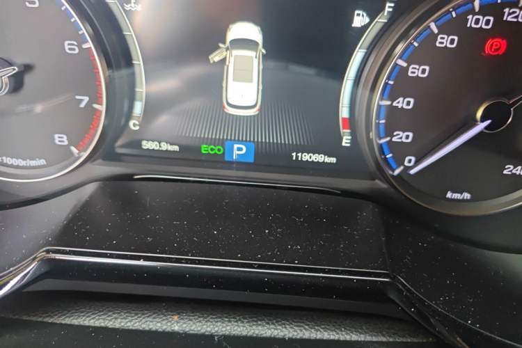 Used GAC Trumpchi GS8 2019 390T Two-Wheel Drive Luxury Smart Connectivity Version (7 Seats) Odometer Close Up