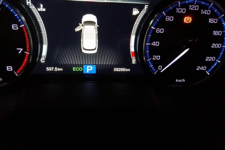 Used GAC Trumpchi GS8 2019 390T Two-Wheel Drive Luxury Smart Connectivity Version (7 Seats) Odometer Close Up