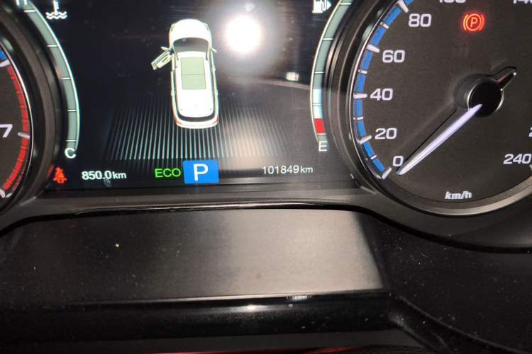 Used GAC Trumpchi GS8 2019 390T Two-Wheel Drive Luxury Smart Connectivity Version (7 Seats) Odometer Close Up