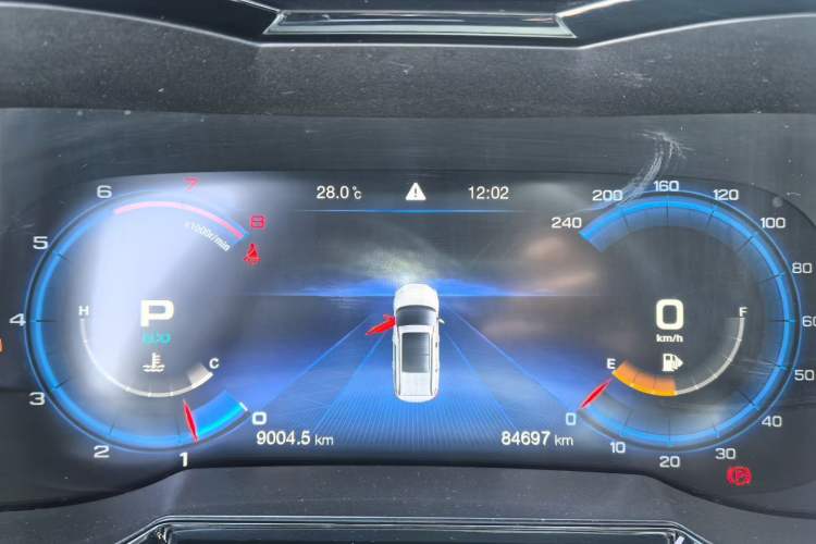 Used GAC Trumpchi GS8 2020 390T Four-Wheel Drive Luxury Smart Connect Edition (7 Seats) Odometer Close Up