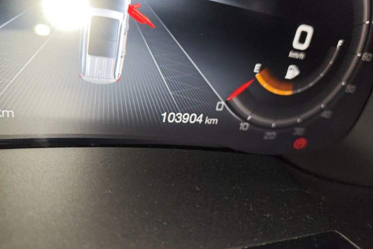 Used GAC Trumpchi GS8 2020 390T Two-Wheel Drive Luxury Smart Connectivity Version (7 Seats) Odometer Close Up