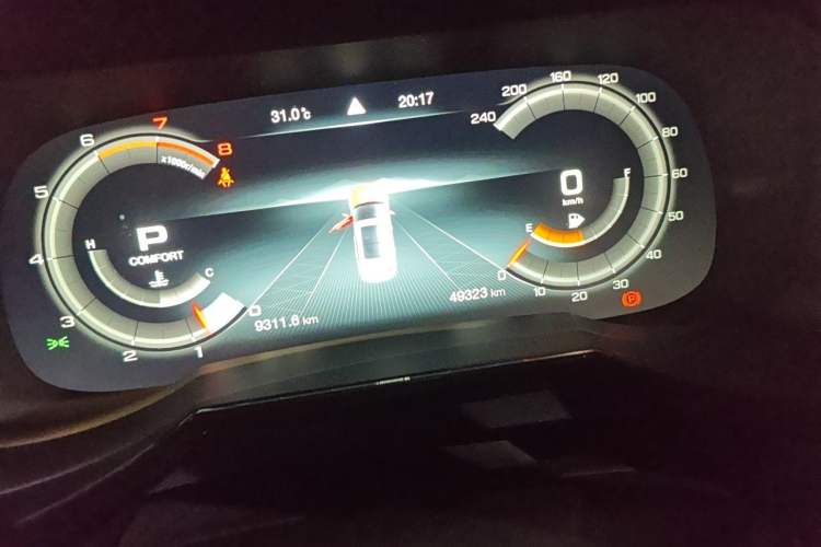 Used GAC Trumpchi GS8 2020 390T Two-Wheel Drive Luxury Smart Connectivity Version (7 Seats) Odometer Close Up