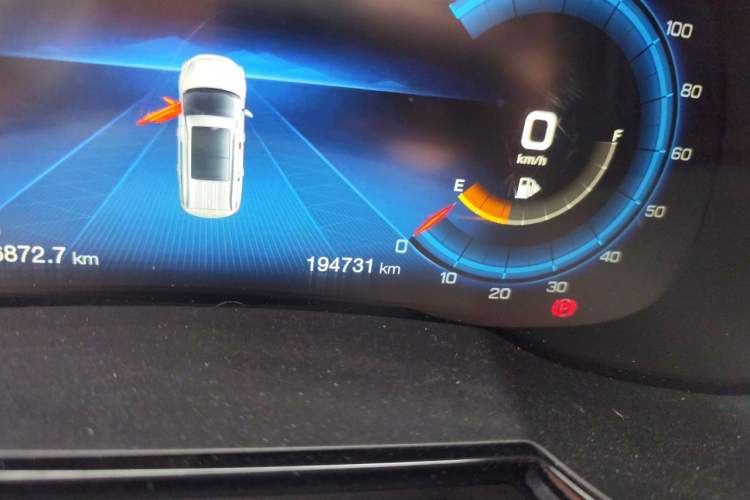 Used GAC Trumpchi GS8 2020 390T Four-Wheel Drive Luxury Smart Connect Edition (7 Seats) Odometer Close Up