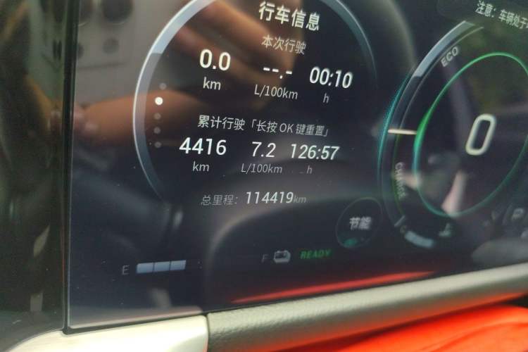 Used GAC Trumpchi GS8 2022 Double-Energy Series 2.0TM Four-Wheel Drive Premium Edition (7 Seats) Odometer Close Up