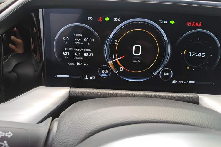 Used GAC Trumpchi GS8 2022 Linghang Series 2.0 TGDI Two-Wheel-Drive Luxury Smart Connectivity Version (7 Seats) Odometer Close Up
