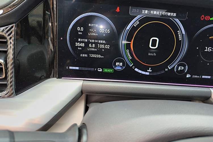 Used GAC Trumpchi GS8 2022 Double-Energy Series 2.0TM Four-Wheel Drive Premium Edition (7 Seats) Odometer Close Up