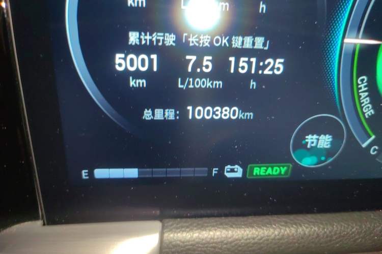 Used GAC Trumpchi GS8 2022 Double-Energy Series 2.0TM Four-Wheel Drive Premium Edition (7 Seats) Odometer Close Up