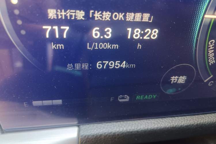 Used GAC Trumpchi GS8 2022 Double-Energy Series 2.0TM Four-Wheel Drive Premium Edition (7 Seats) Odometer Close Up