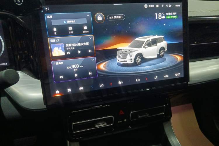 Used GAC Trumpchi GS8 2022 Flagship Series 2.0 TGDI Two-Wheel-Drive Prestige Edition (6-seater) Audio And AC Panel