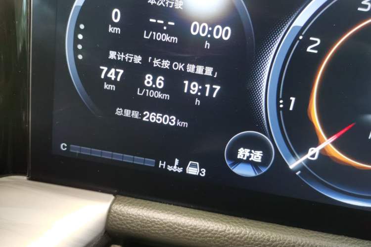 Used GAC Trumpchi GS8 2024 Linghang Series 2.0 TGDI Two-Wheel Drive Luxury Smart Connectivity Version Instrument Cluster