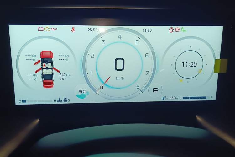 Used GAC Trumpchi GS8 2025 Linghang Series 2.0 TGDI Two-Wheel-Drive Luxury Edition 5 Seats Instrument Cluster