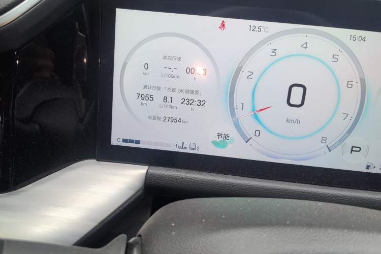 Used GAC Trumpchi GS8 2025 Linghang Series 2.0 TGDI Two-Wheel-Drive Luxury Edition 5 Seats Odometer Close Up