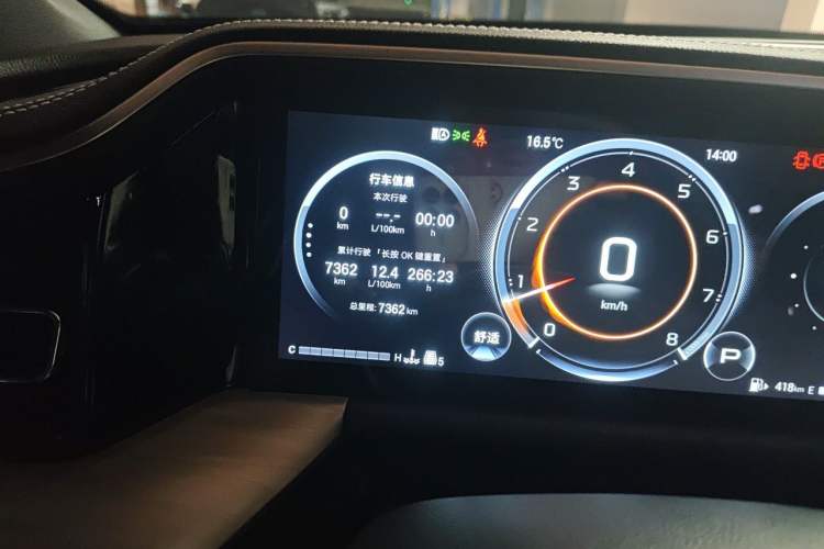 Used GAC Trumpchi GS8 2025 Linghang Series 2.0 TGDI Two-Wheel-Drive Luxury Edition 5 Seats Odometer Close Up