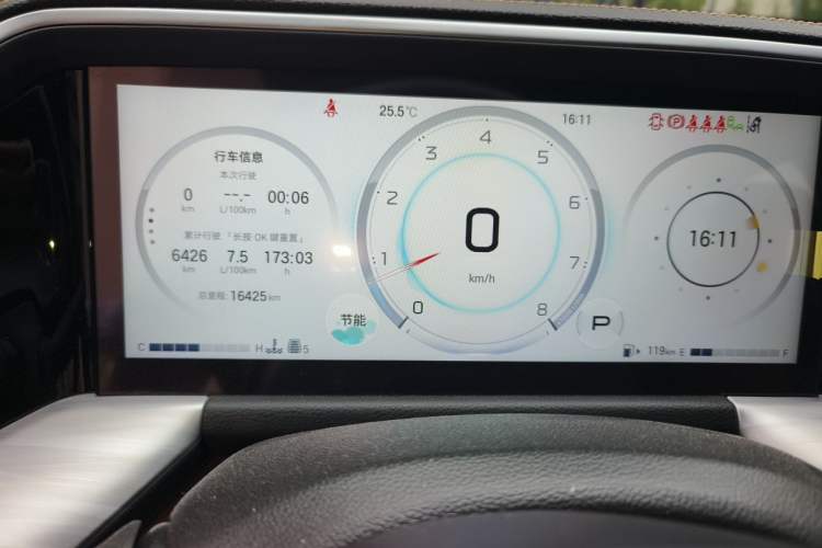 Used GAC Trumpchi GS8 2025 Linghang Series 2.0 TGDI Two-Wheel-Drive Luxury Edition 5 Seats Odometer Close Up