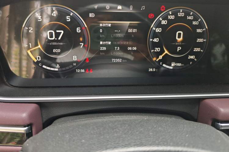 Used GAC Trumpchi M6 2021 PRO 270T DCT Luxury Edition Odometer Close Up