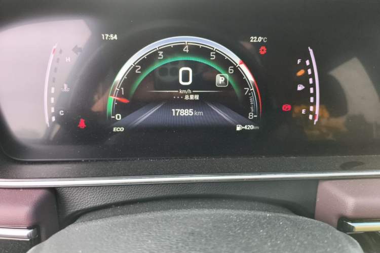 Used GAC Trumpchi M6 2023 PRO 270T DCT Luxury Edition Odometer Close Up