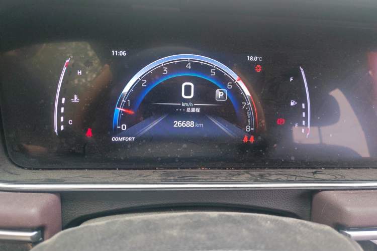 Used GAC Trumpchi M6 2023 PRO 270T DCT Luxury Edition Odometer Close Up