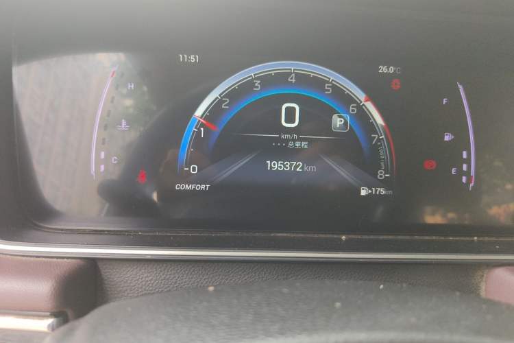 Used GAC Trumpchi M6 2023 PRO 270T DCT Elite Edition Odometer Close Up