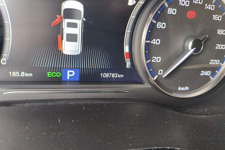 Used GAC Trumpchi M8 2018 320T Luxury Edition Odometer Close Up