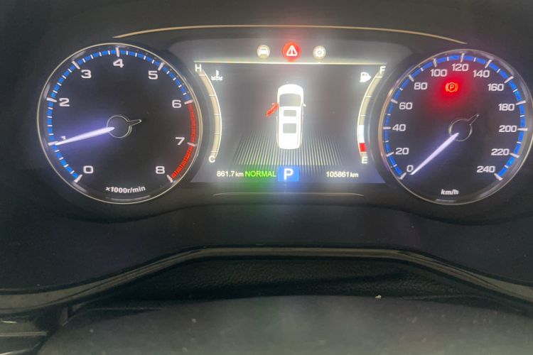 Used GAC Trumpchi M8 2018 320T Luxury Edition Odometer Close Up