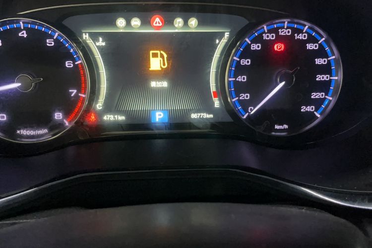 Used GAC Trumpchi M8 2018 320T Flagship Edition Odometer Close Up