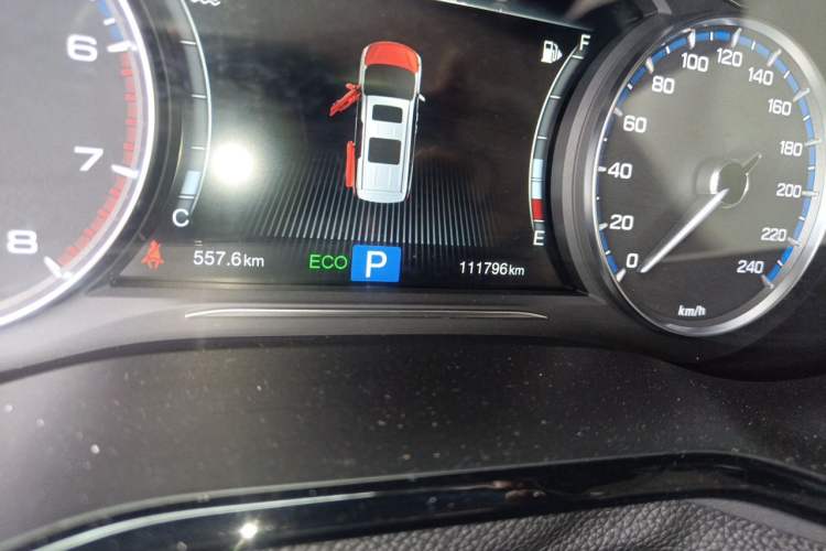 Used GAC Trumpchi M8 2018 320T Luxury Edition Odometer Close Up