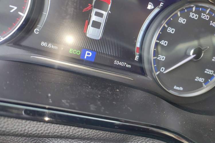 Used GAC Trumpchi M8 2018 320T Luxury Edition Odometer Close Up