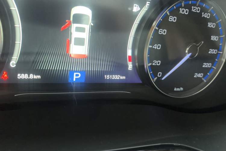 Used GAC Trumpchi M8 2018 320T Luxury Edition Odometer Close Up