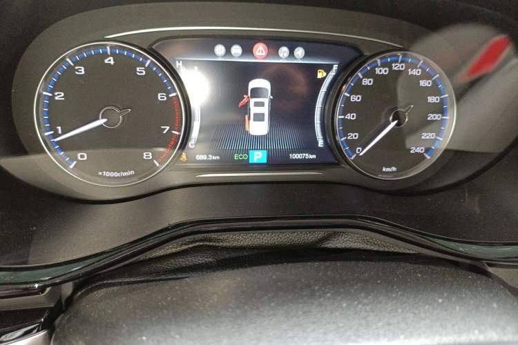 Used GAC Trumpchi M8 2018 320T Luxury Edition Odometer Close Up