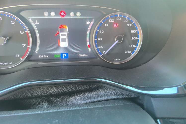 Used GAC Trumpchi M8 2018 320T Luxury Edition Odometer Close Up