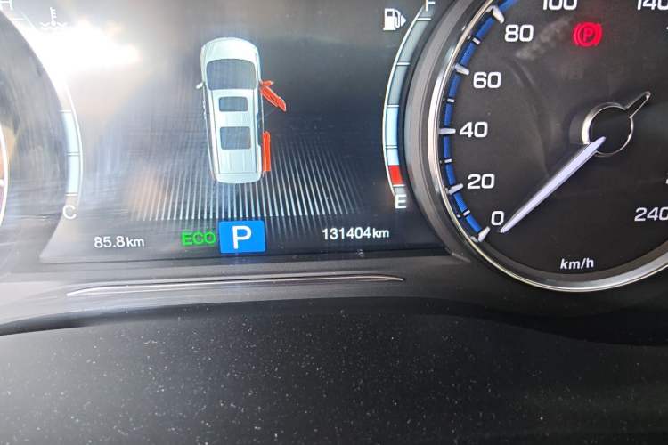 Used GAC Trumpchi M8 2018 320T Luxury Edition Odometer Close Up
