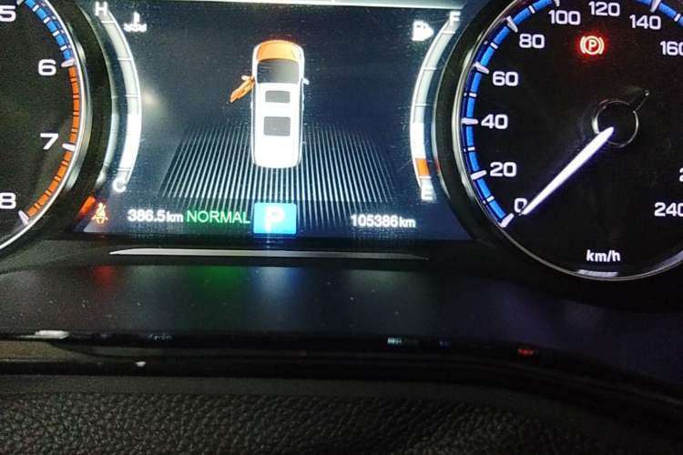 Used GAC Trumpchi M8 2018 320T Luxury Edition Odometer Close Up