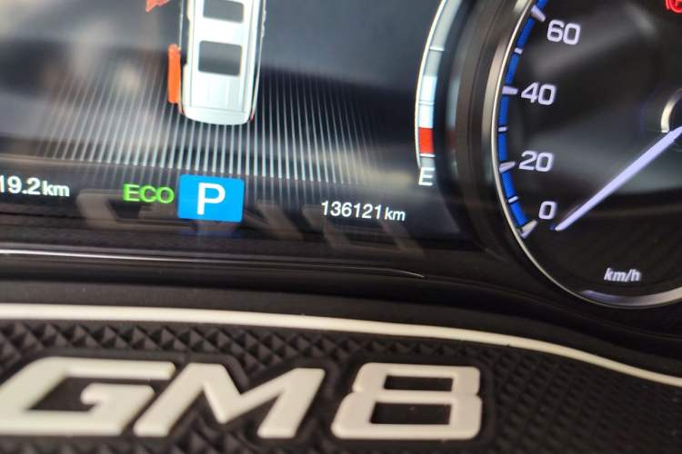 Used GAC Trumpchi M8 2019 320T Ultimate Edition Odometer Close Up