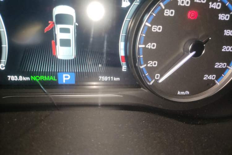 Used GAC Trumpchi M8 2019 320T Ultimate Edition Odometer Close Up