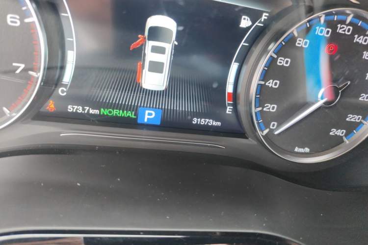 Used GAC Trumpchi M8 2020 Flagship Model 390T Supreme Edition Odometer Close Up