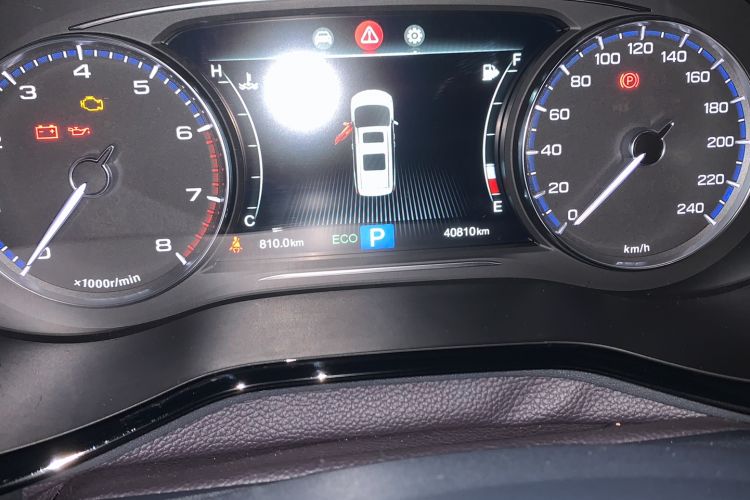 Used GAC Trumpchi M8 2020 Flagship Model 390T Deluxe Edition Odometer Close Up