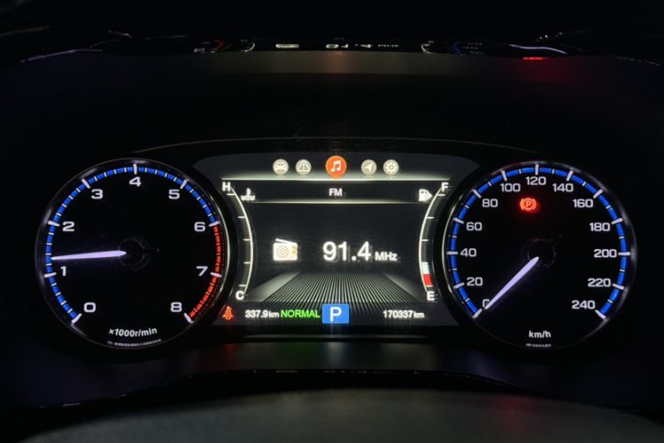 Used GAC Trumpchi M8 2020 Flagship Model 390T Prestige Edition Odometer Close Up